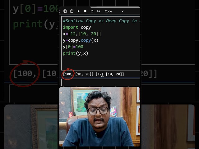 Shallow Copy vs Deep Copy in Python | What's the Difference? #shorts