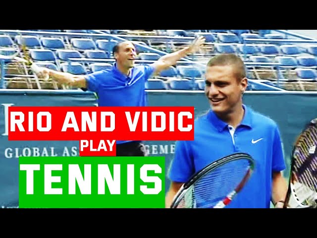 Rio Ferdinand & Nemanja Vidic Play Tennis | 2011