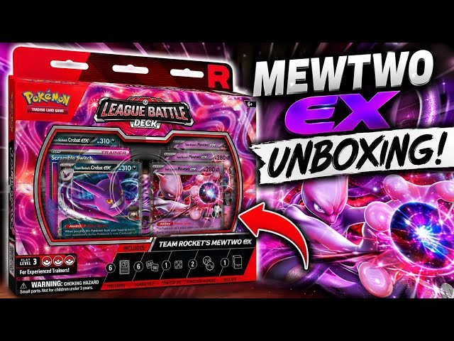 Opening Team Rocket’s Mewtwo ex League Battle Deck! 🚀 | Pokémon TCG