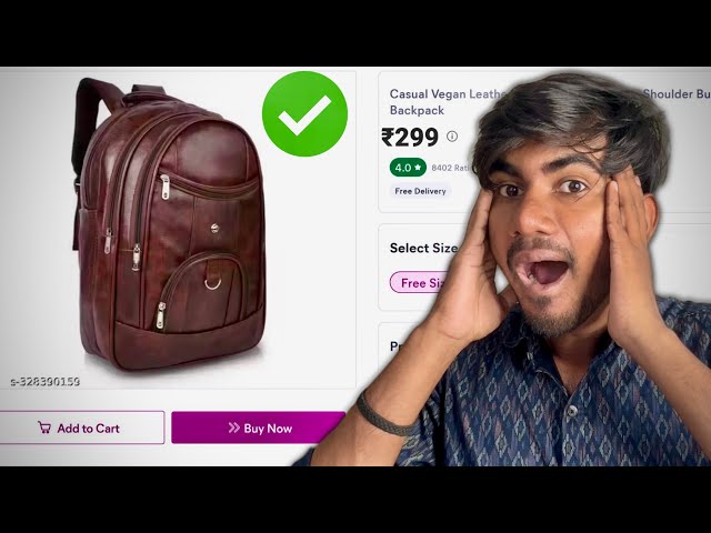 ₹300 Me Stylish Leather Look Bag 💼 | Cheapest Bag Unboxing” | best bag for college under 500!