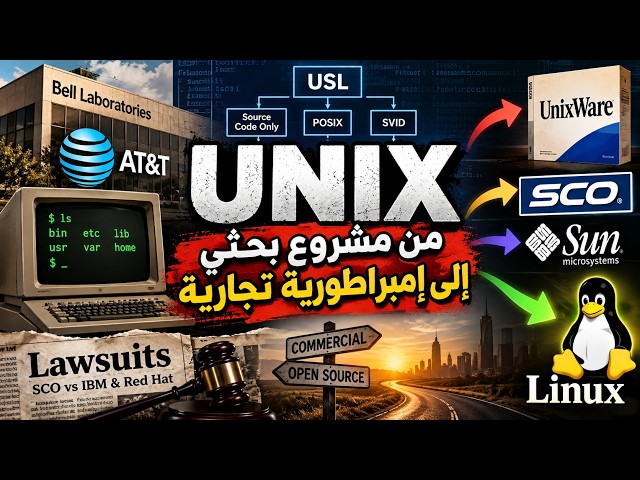 مختبر UNIX وتحوله إلى مشروع تجاري | من Bell Labs إلى Linux وFree Software