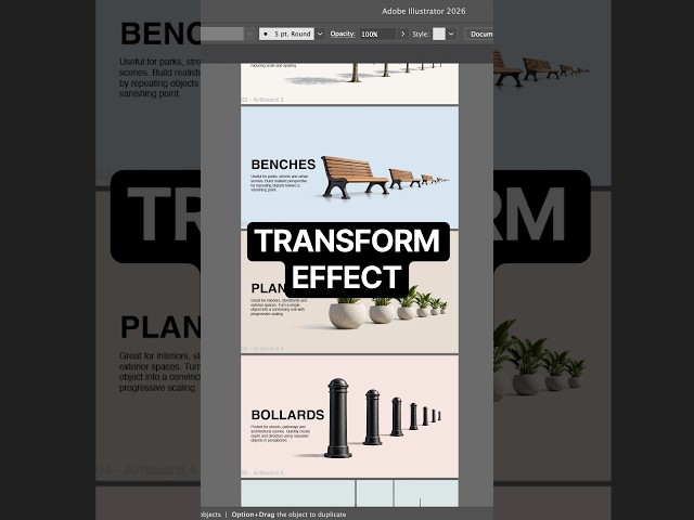 How to Create a Perspective Illusion in Adobe Illustrator Without Manually Copying Anything