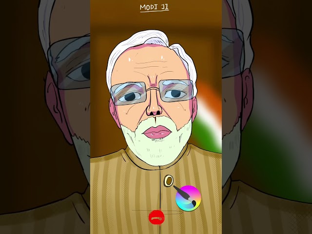 Modi Ji Reel Animation on Krita 🤯 #art  | NOTHING ANIMATE