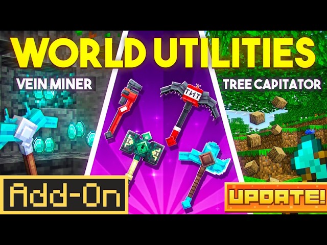 This Add-On Makes Minecraft SO Much Easier! World Utilities Update