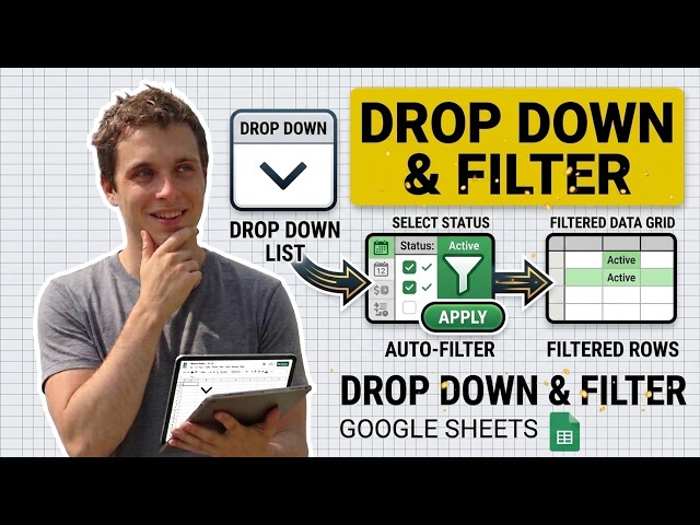 How To Make a Drop Down List And Filter in Google Sheets [QUICK & EASY]