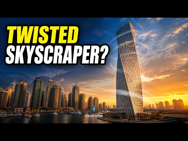 How Cayan Tower Twists 90° Around a Straight Core