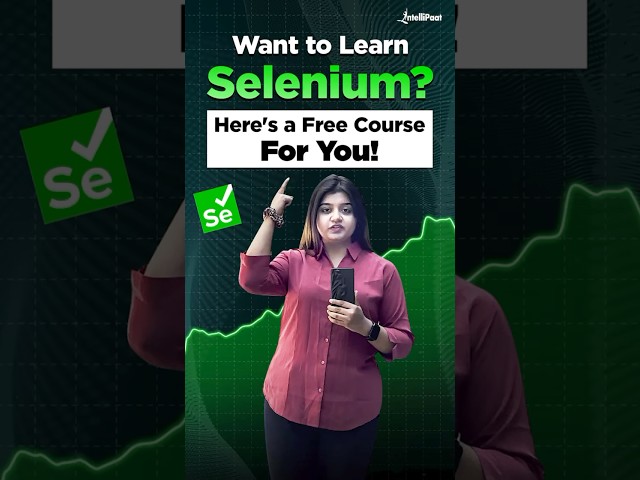 Selenium Free Course For Absolute Beginners | Selenium Course | Intellipaat #Shorts #selenium