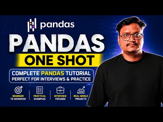Pandas Full Course 2026 | Complete Pandas Tutorial For Data Analysis and Data Science