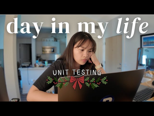 software engineer vlog | unit testing w/ new tech stack + new team + 🎄 holiday activities 🎄