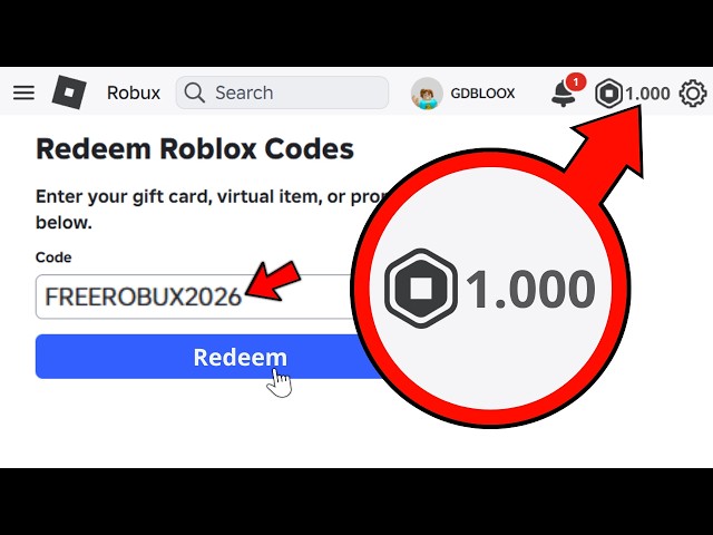😱1,000 FREE ROBUX SECRET CODE LEAKED!!! *working*