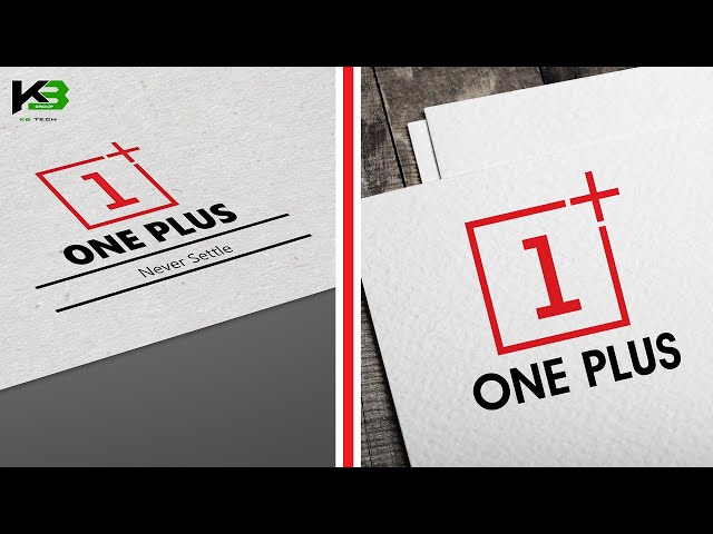 1+ | One Plus | Simple Logo Design | Photoshop | KB Tech