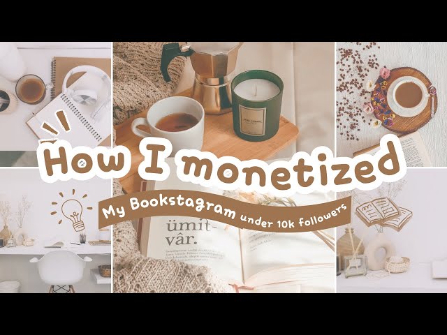 how I monetized on social media as a book girlie | passive income with Bookstagram