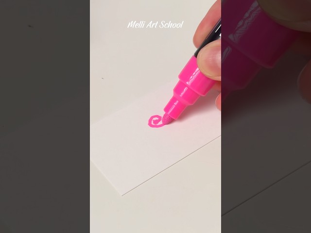 Satisfying Activating Pink Acrylic Marker #shorts #artsupplies