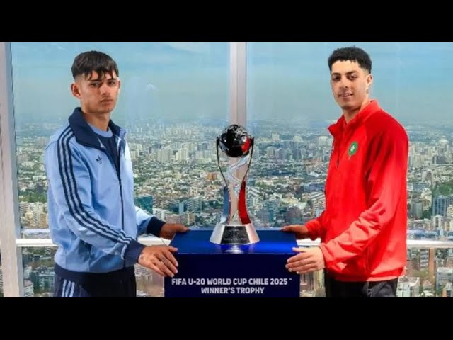 Argentina and Morocco get ready to face off in the FIFA U 20 World Cup final in Chile