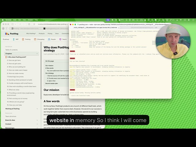 Running PostHog.com locally on Mac to fix issues