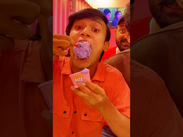 FINISH THE ICE CREAM FIRST & WIN RS. 100,000! 😱🍦 #funny #mishkatkhan #icecream #food