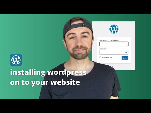 How To Install Wordpress | Build A Website