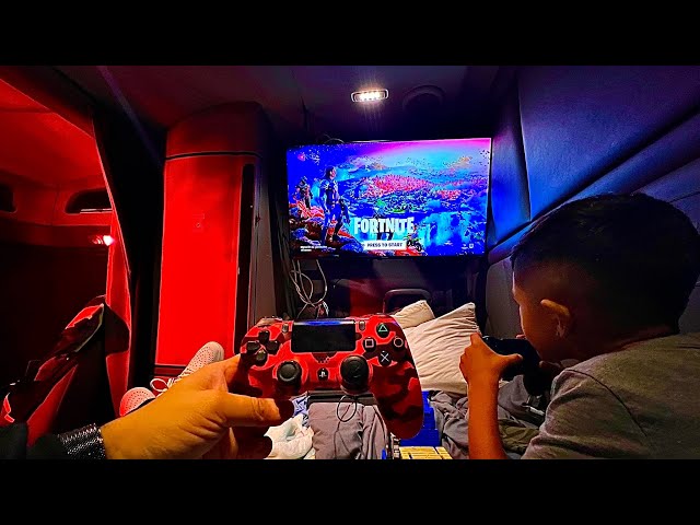Luxury Truck Camping With Son