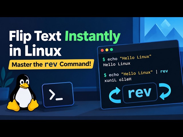 Flip Text Instantly in Linux – Master the rev Command!