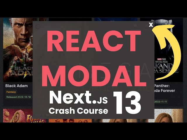 React Modal: Create Pop Up Modals in NextJs 13 | #5