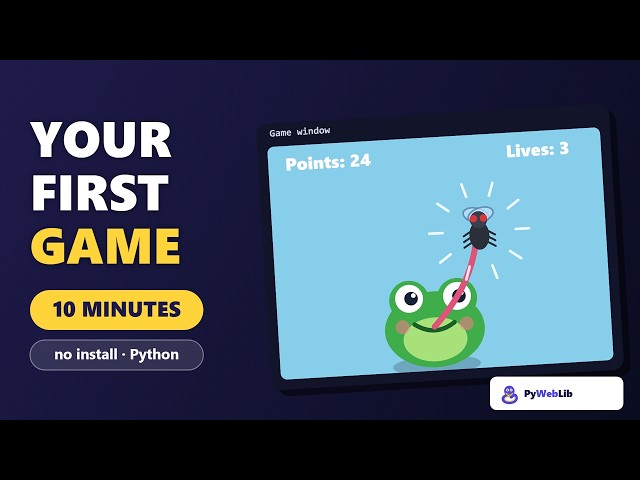 Make Your First Python Game in 10 Minutes (No Install, Just Your Browser)