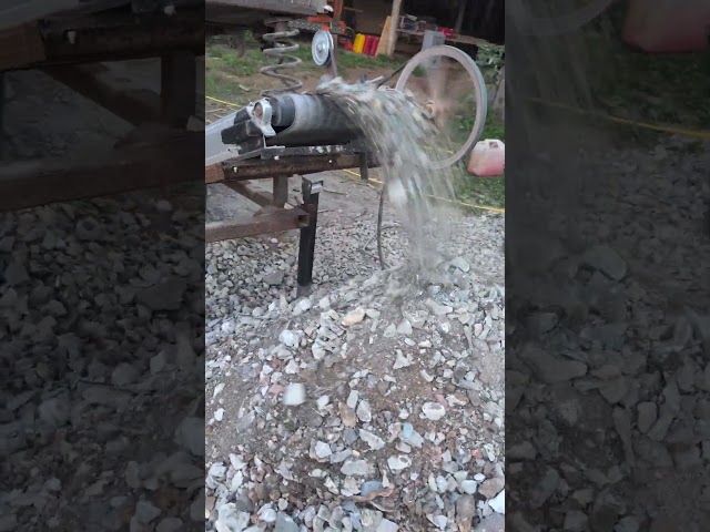 Rock Crusher eating.  #rockcrusher #rock #satisfying