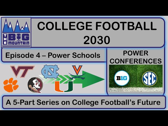 The Schools of the Power 2 Conferences in 2030 - COLLEGE FOOTBALL 2030, A Big Mountain Series, Ep. 4