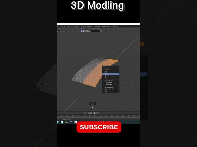 Bridge Modelling in blender Short #freestor #3dprinting #3dmodeling