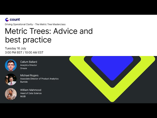 Metric Trees: Advice and best practice