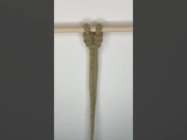 Macrame twisted larks head tutorial #macrame #easymacrame #macrameknots #macrametutorial #macramediy