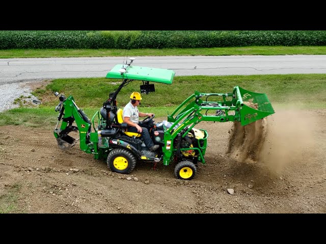 Mountain Move Day 2! Compact Tractor Rock Bucket Saves The Day!