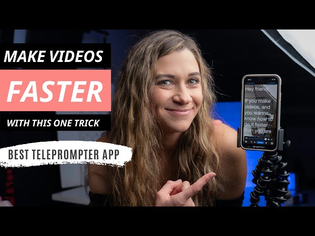 Record videos of yourself FAST! Best teleprompter app tutorial