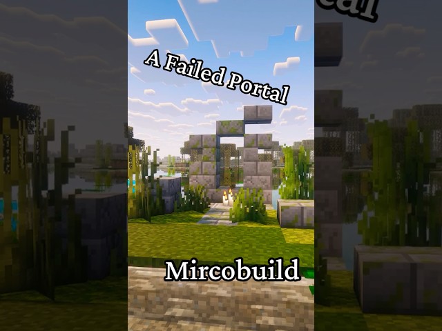 A failed portal attempt? #minecraft