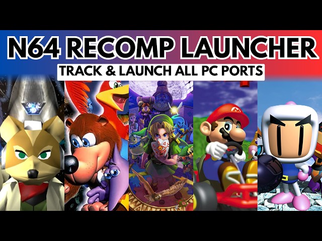 N64 Recomp Launcher is AWESOME | Download, Install & Track Every PC Port | Setup Guide