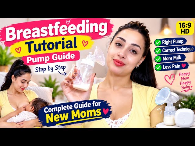 Breastfeeding Pump Tutorial | How to Use a Breast Pump Correctly | Easy Step-by-Step Guide