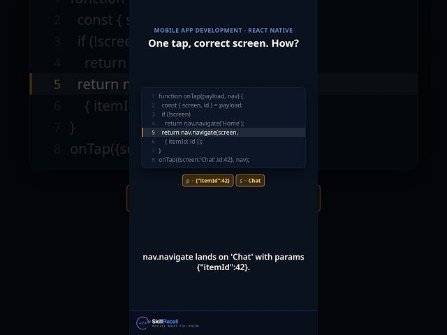 React Native: Navigate From a Notification Payload