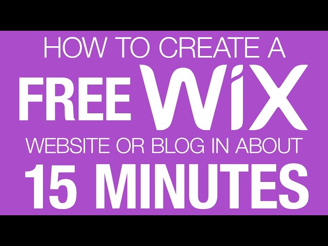 Create a FREE Wix Blog or Website in 15 Minutes Easy and Fast Tutorial