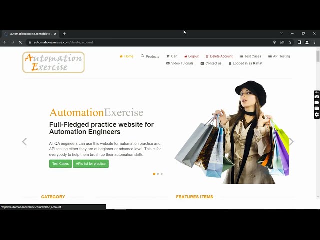 Automation Exercise Test Case1: Register User