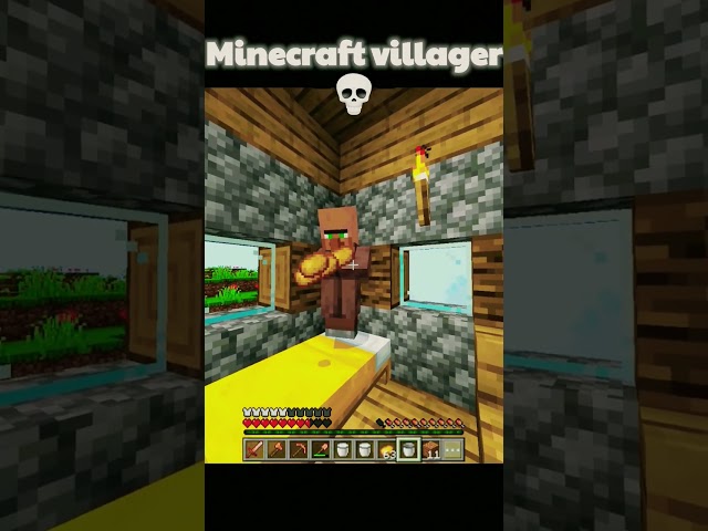 Minecraft Villager💀#minecraftshorts #minecraftmemes
