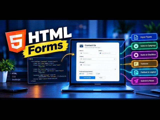HTML Forms | Build a Complete Contact Form From Scratch #html #coding #webdevelopment
