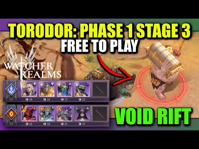 F2P Void Rift Torodor - Phase 1 Stage 3 | Watcher of Realms