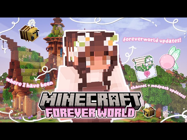 organizing the storage house and catching up with you! | Minecraft Forever World Let's Play 🌷