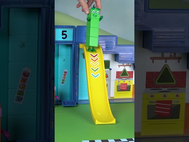 Súper Toboganes con número 3 y 4 | Aprende a Contar para Niños | Numberblocks #shorts