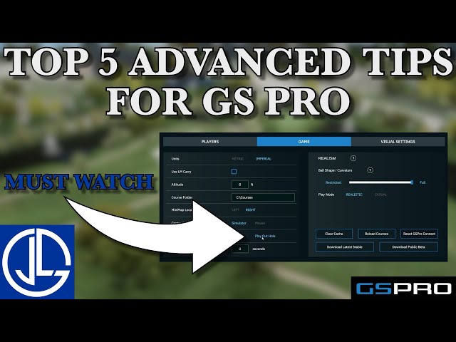 My TOP 5 ADVANCED Tips for GS Pro - Watch to the end for a bonus tip