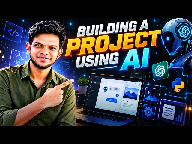 Build a Complete Project Using AI 🤖 | AI Tools, Logos & Images | Telugu