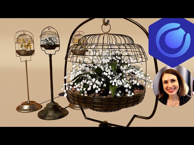 3D Model with Me Tutorial Flower Basket 🌻 | EP180