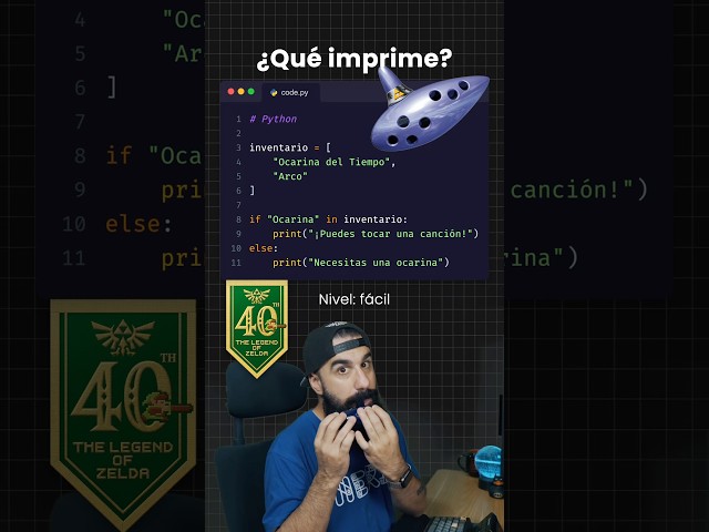 ¿Cómo funciona este código de Zelda en Python?