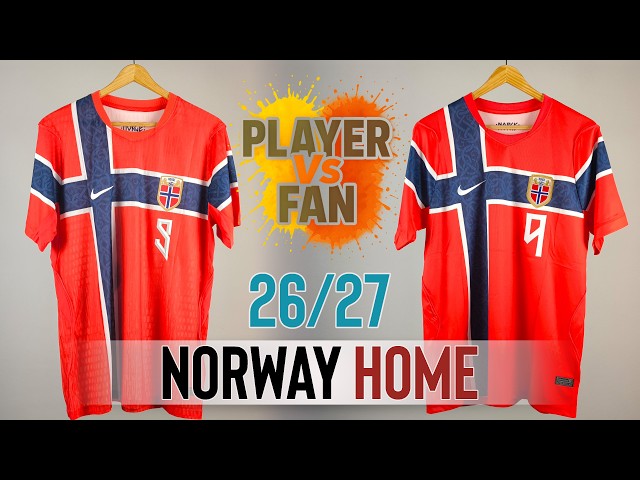 Norway Home Jersey 2026 World Cup - Player Version Vs Fan Version
