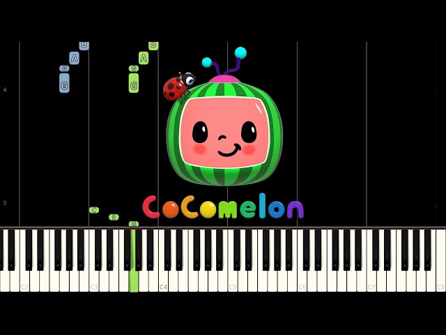 Cocomelon Intro (Piano Tutorial) [Synthesia]