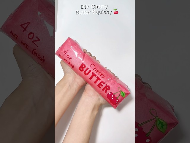 DIY Cherry Butter Squishy🍒🍒 Liam Channel